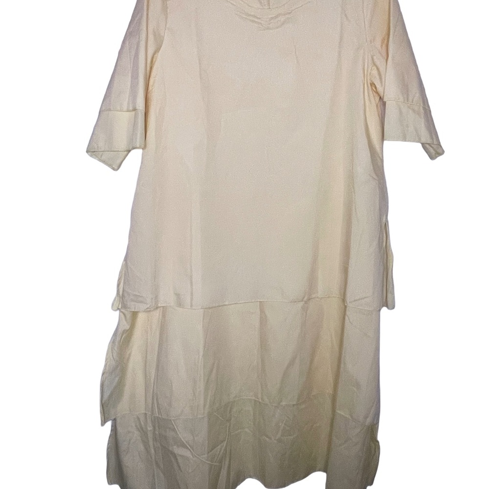 Elegant Cream Women's Dress